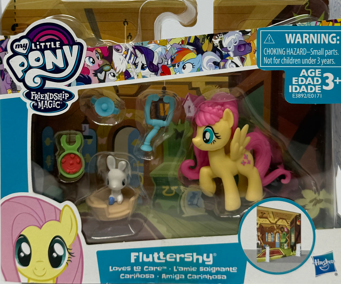 My Little Pony Friendship is Magic Fluttershy Loves To Care Mini Set for Children (Hasbro)