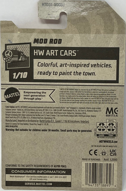 Hot Wheels Mod Rod 61/250 HW Art Cars 1/10