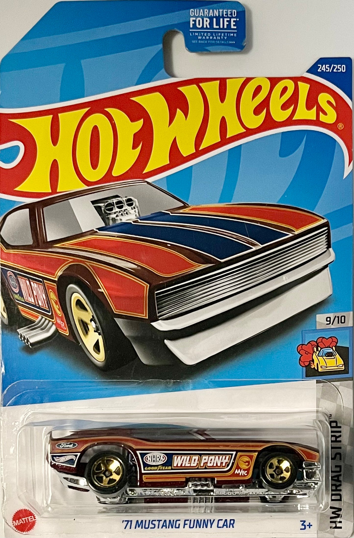 Hot Wheels ‘71 Mustang Funny Car 245/250 HW Drag Strip 9/10