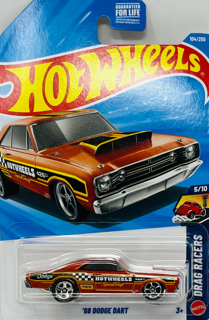 Hot Wheels ‘68 Dodge Dart 104/250 Drag Racers 5/10 Burnt Orange