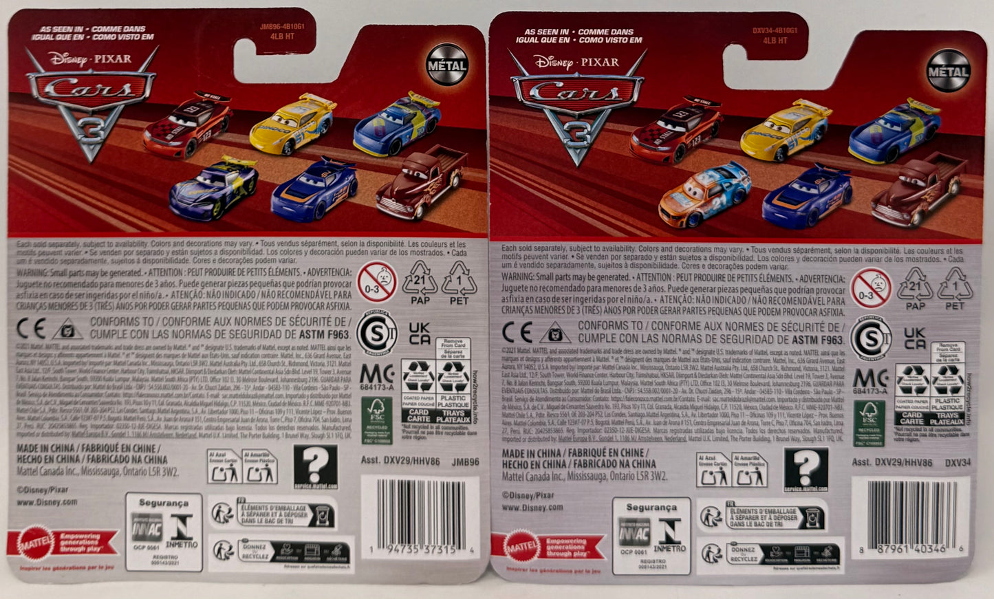 Disney Pixar Cars Jackson Storm & Rev Reverham #2.0 IGNTR Crew Chief Diecast