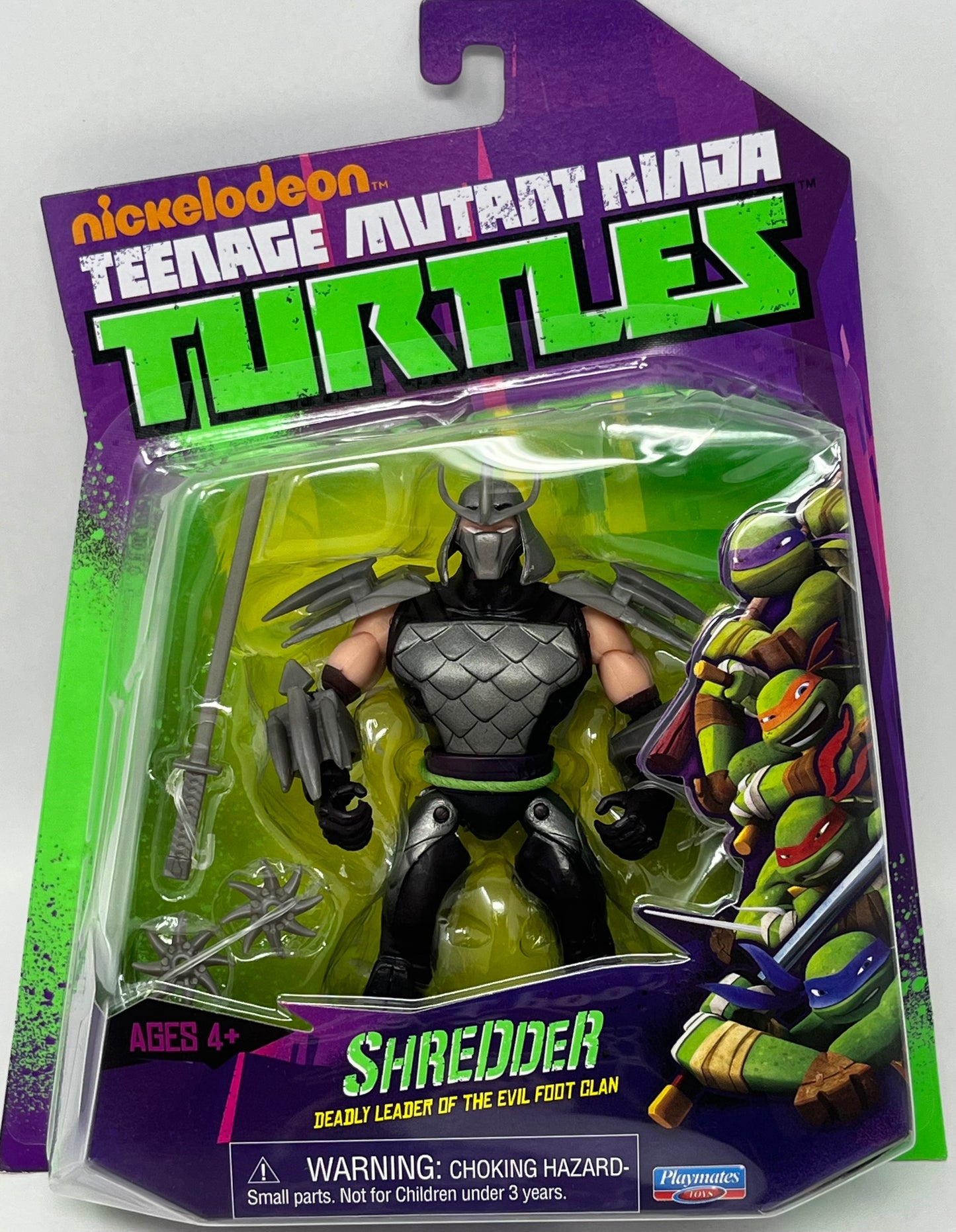 Teenage Mutant Ninja Turtles TMNT Shredder Action Figure Playmates 2012 Reissue