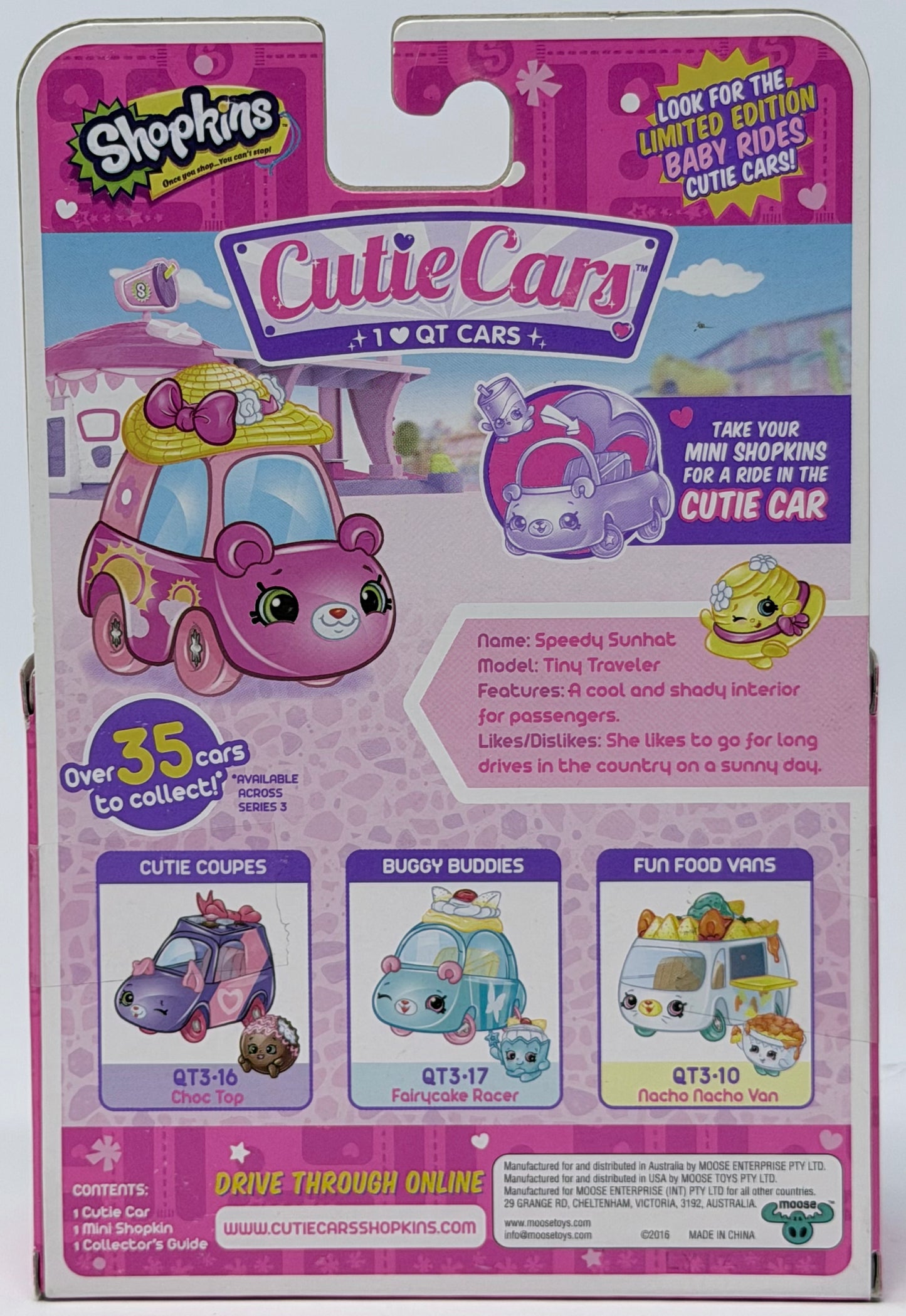 Shopkins Cutie Cars Season 3 Speedy Sunhat