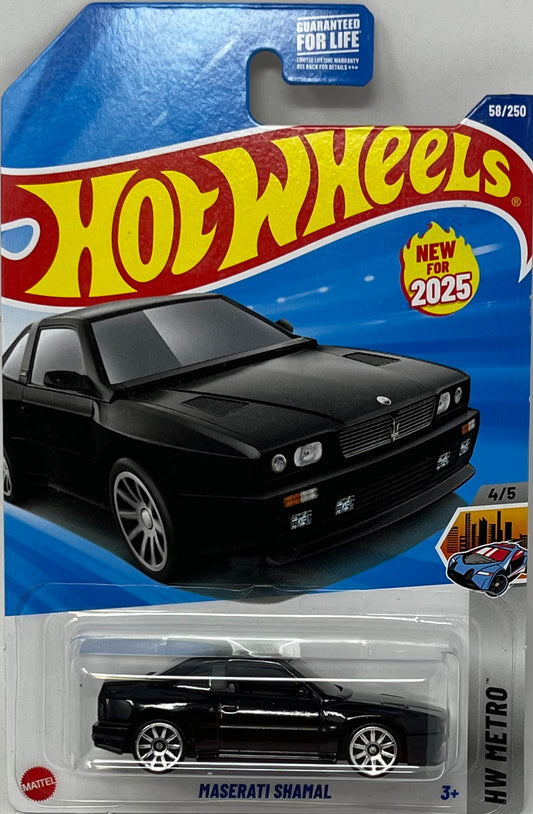 Hot Wheels MASERATI SHAMAL Black 58/250 HW Metro 4/5