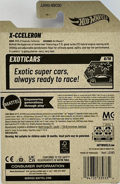 Hot Wheels X-Cceleron 75/250 Exoticars 6/10