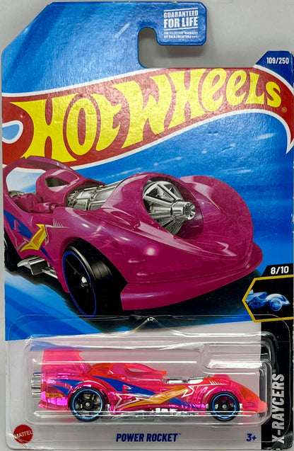Hot Wheels Power Rocket Pink 109/250 X-Raycers 8/10