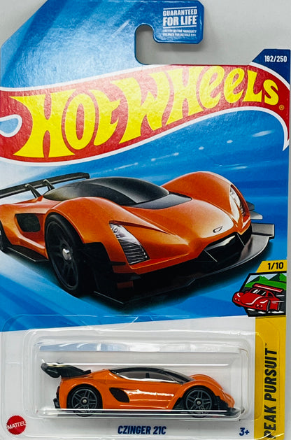 Hot Wheels Czinger 21C Orange 192/250 Peak Pursuit 1/10
