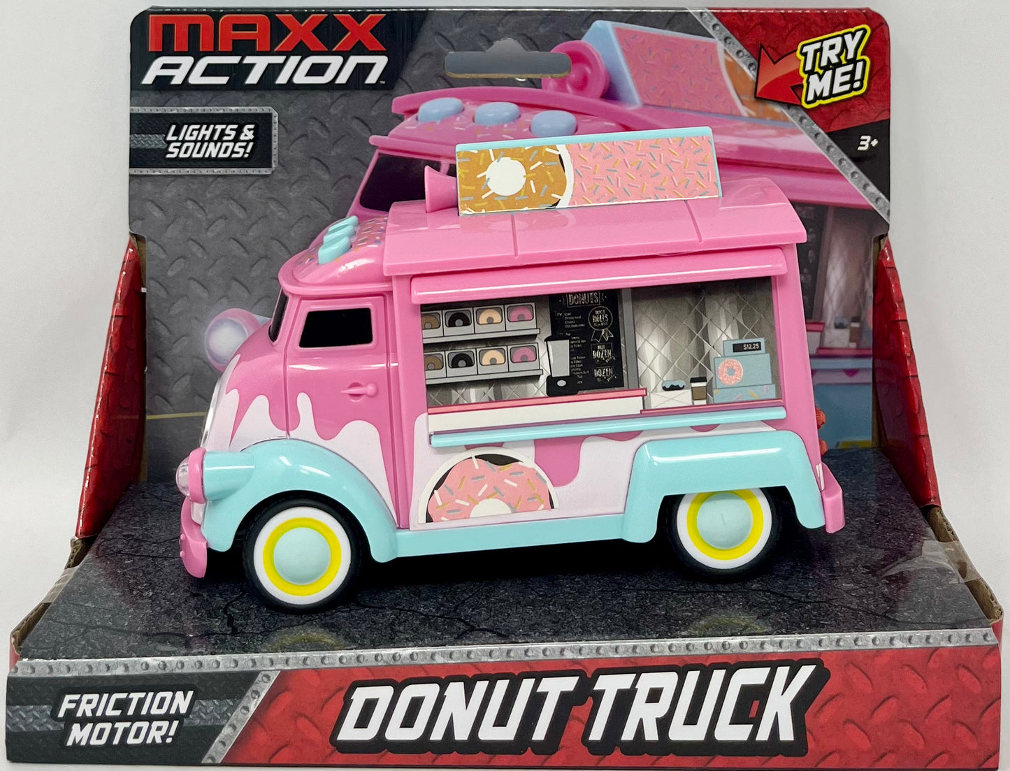 Maxx Action Lights & Sounds Donut Truck with Friction Motor