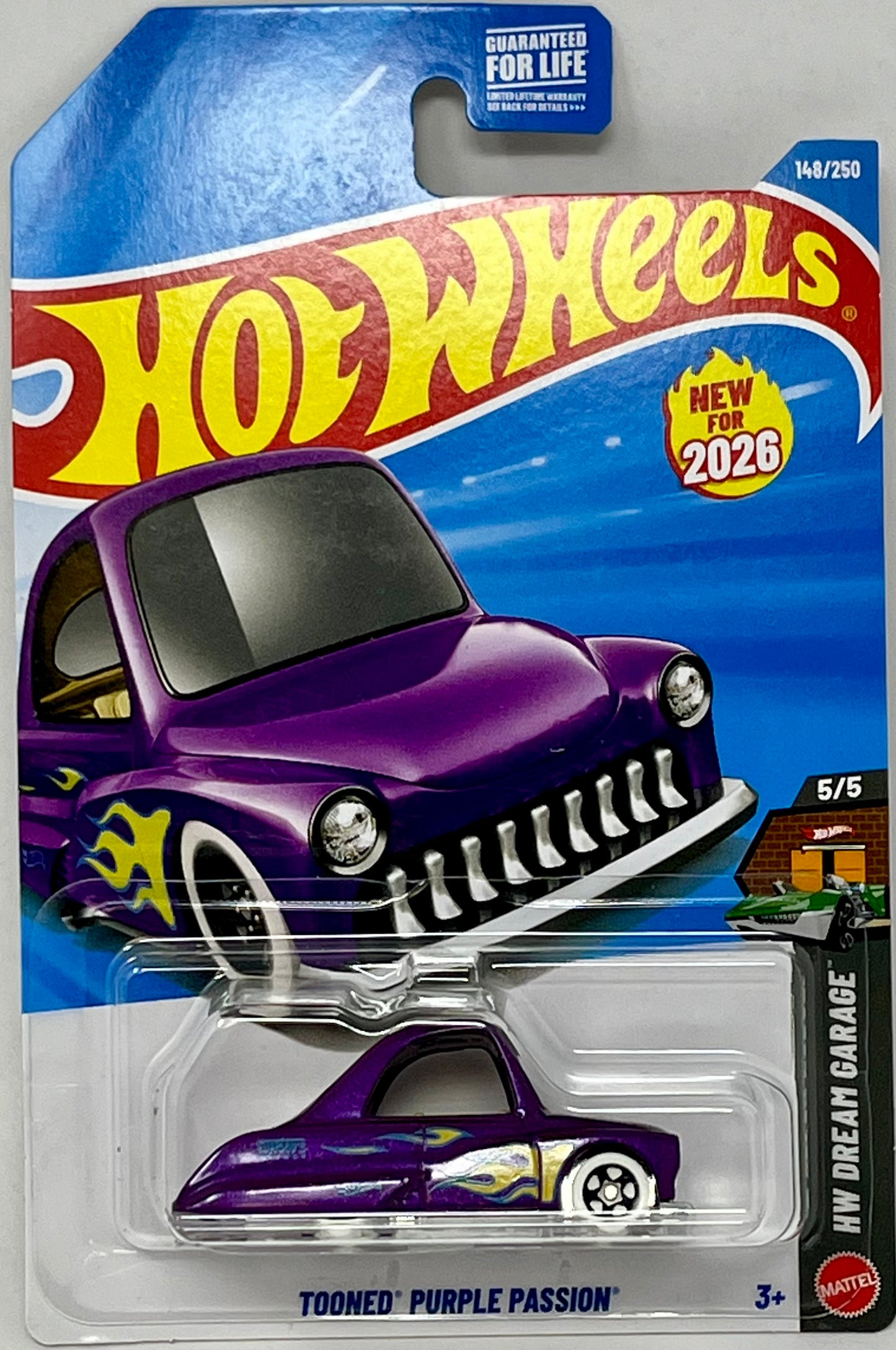 Hot Wheels Tooned' Purple Passion 148/250 HW Dream Garage 5/5