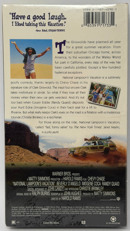 National Lampoons Vacation (VHS, 1999) Chevy Chase Randy Quaid John Candy (New Sealed)