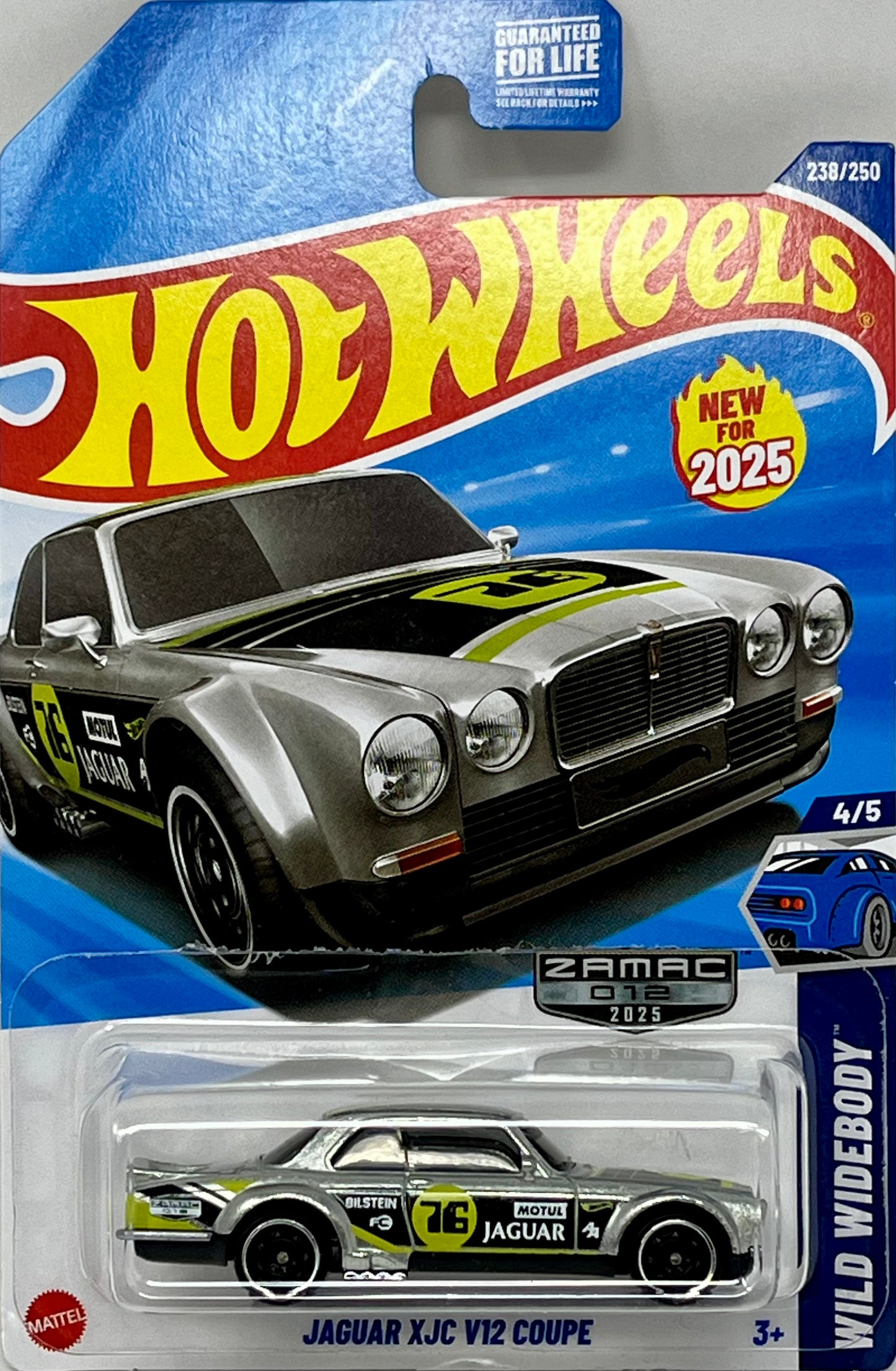 Hot Wheels Walmart Zamac Jaguar XJC V12 Coupe 238/250 Wild Widebody4/5