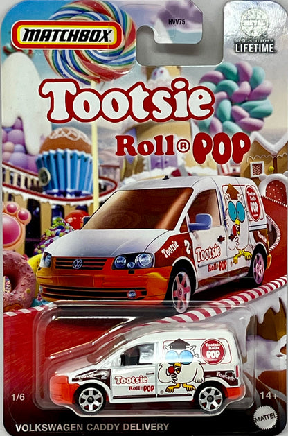 Matchbox Tootsie Roll Pop Volkswagen Caddy Delivery Diecast 1/64