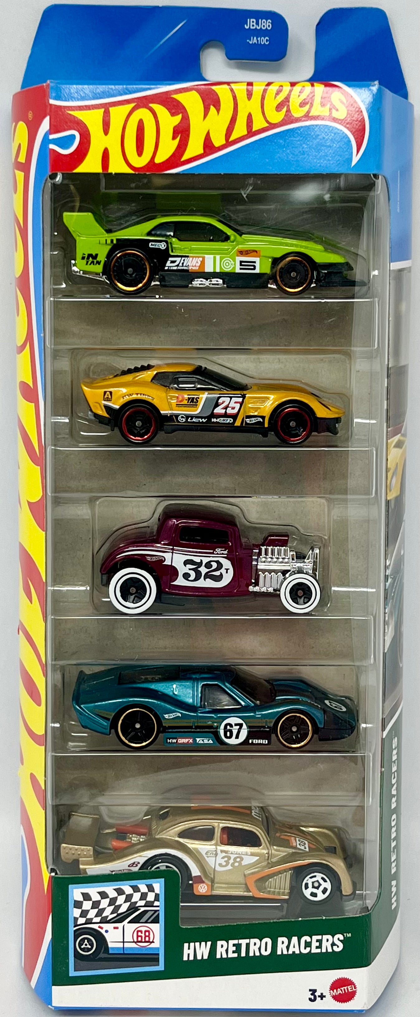 Hot Wheels HW Retro Racers 5 Pack No.1