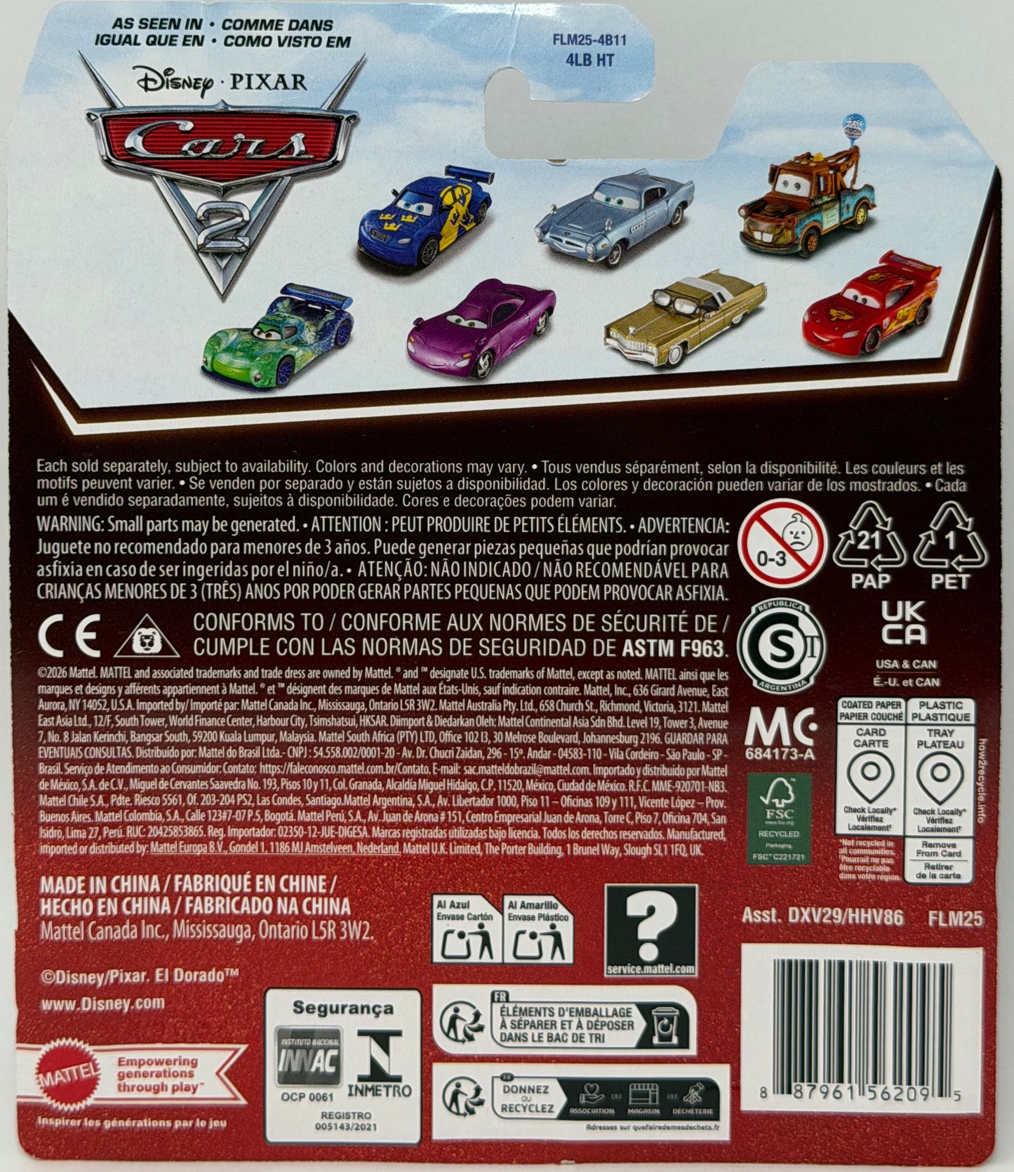 Disney Car Toys Nigel Gearsley #9 20 Years