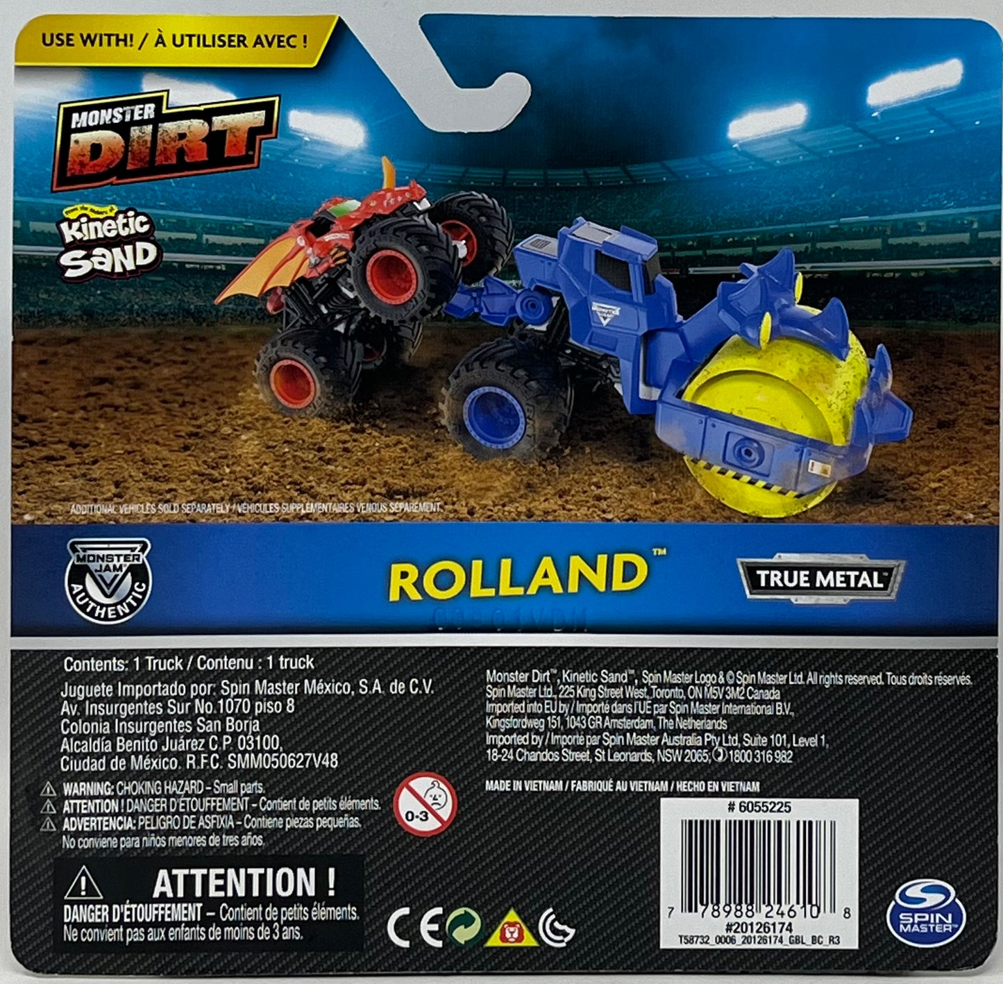 Monster Jam Dirt Squad Rolland Diecast Car