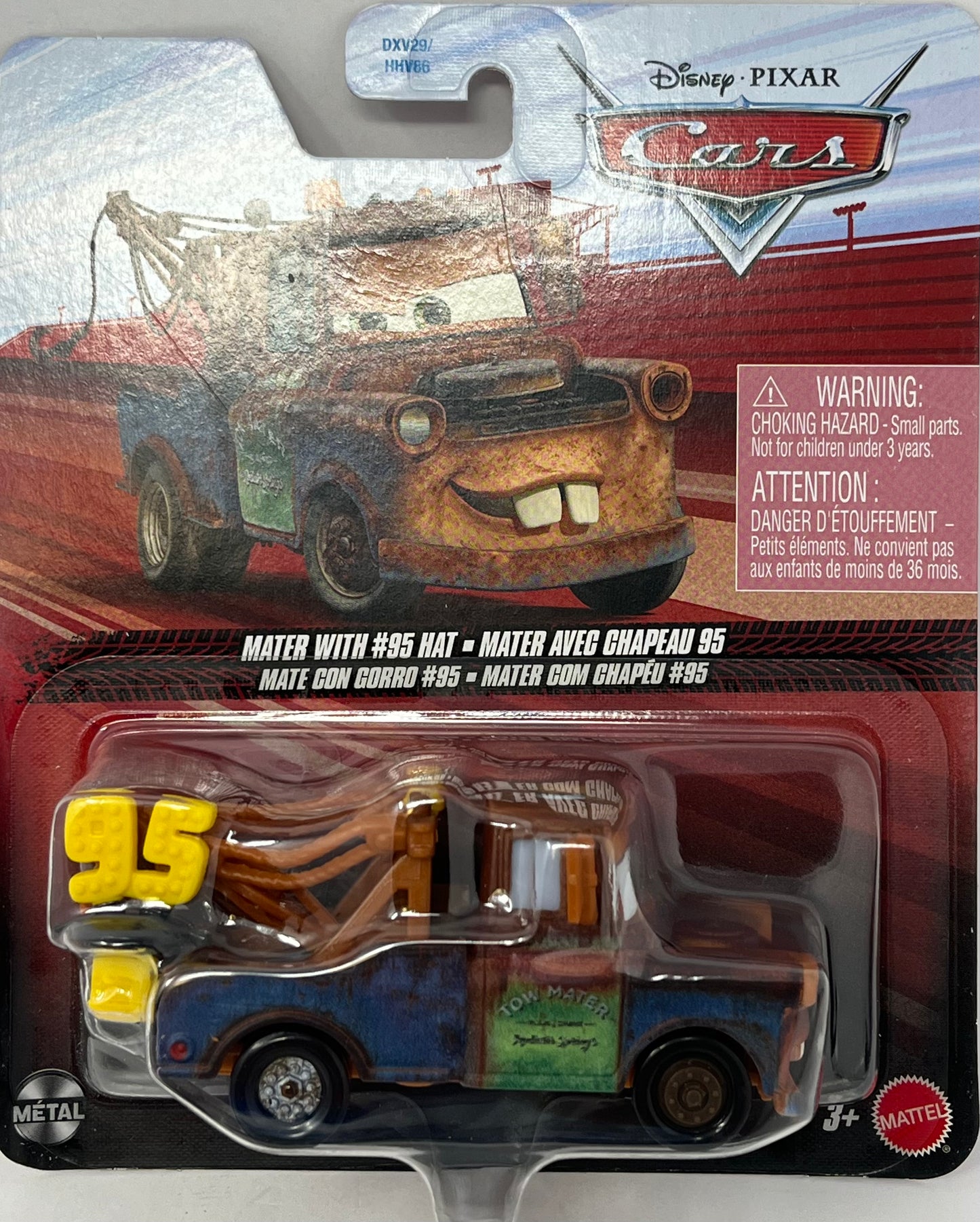 Disney Pixar Cars Mater with #95 Hat