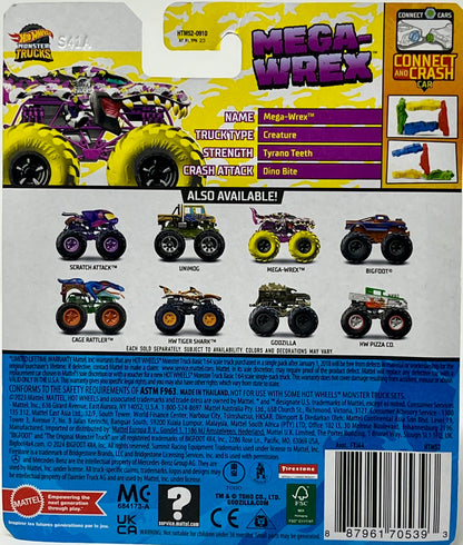 Hot Wheels Monster Trucks Camo Crashers 2/4 Mega-Wrex