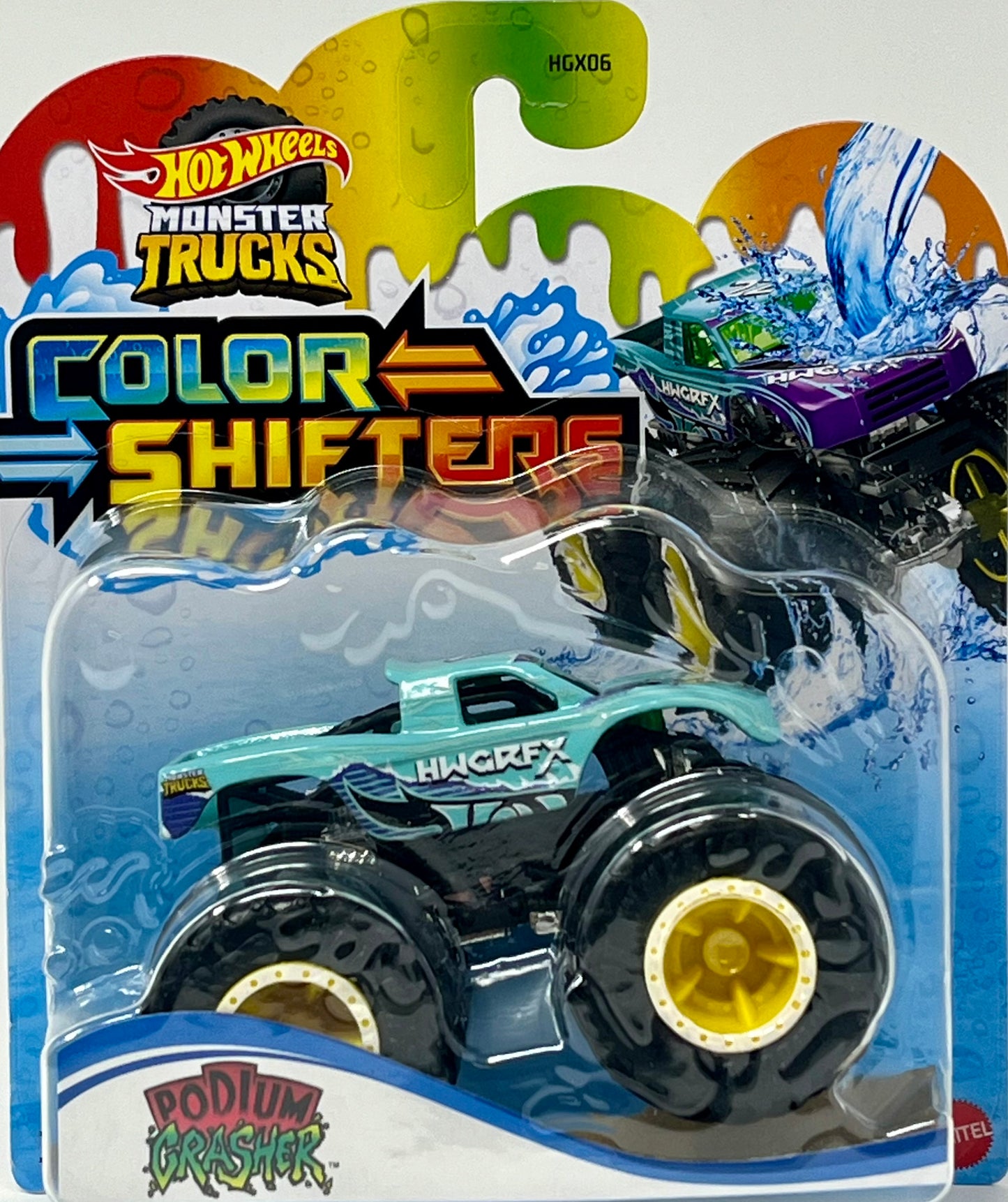 Hot Wheels Monster Trucks Color Shifters Podium Crasher