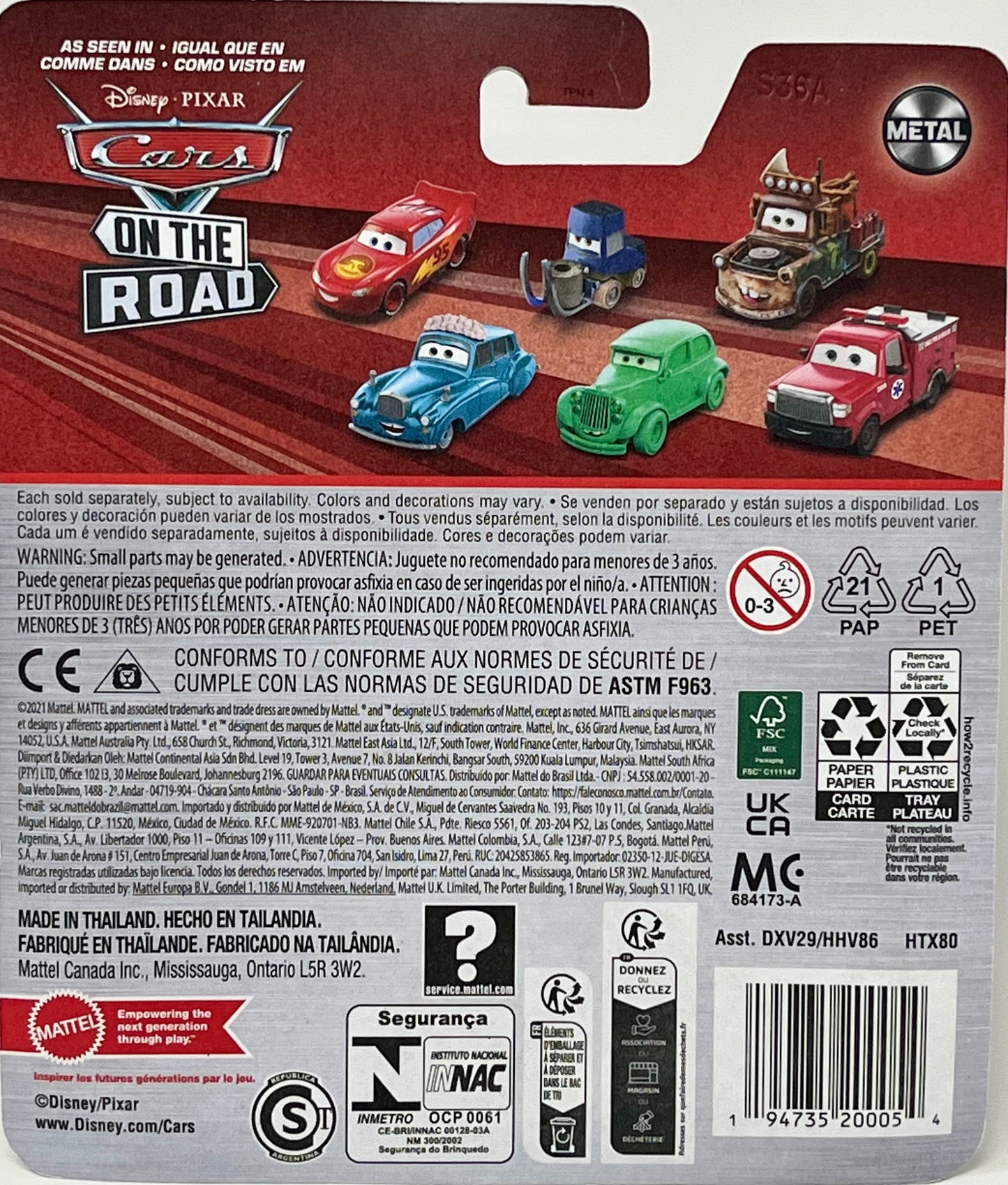 2024 Disney Pixar Cars Clown Car Roadette Marker Diecast