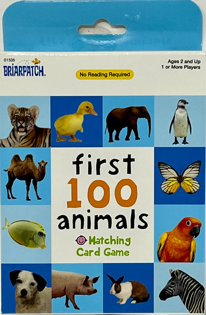 First 100 Words Animals Card Game Matching Card Game By Briarpatch
