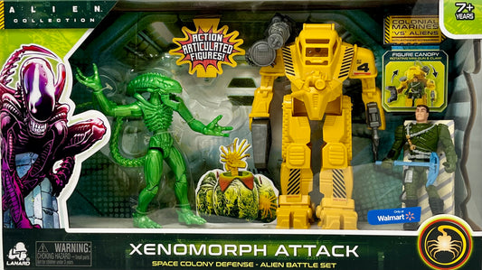 Alien Collection Xenomorph Attack - Space Colony Defense Alien Battle Set