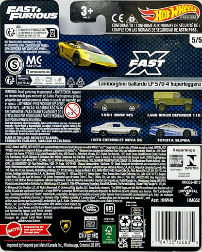 Hot Wheels Lamborghini Gallardo LP 570-4 Superleggera Fast & Furious