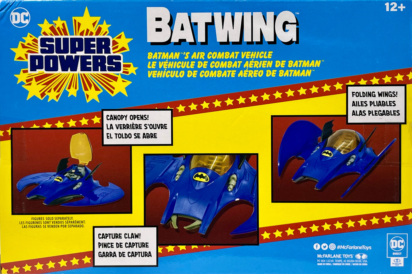 DC Super Powers Batwing Batman's Air Combat Vehicle McFarlane Toys