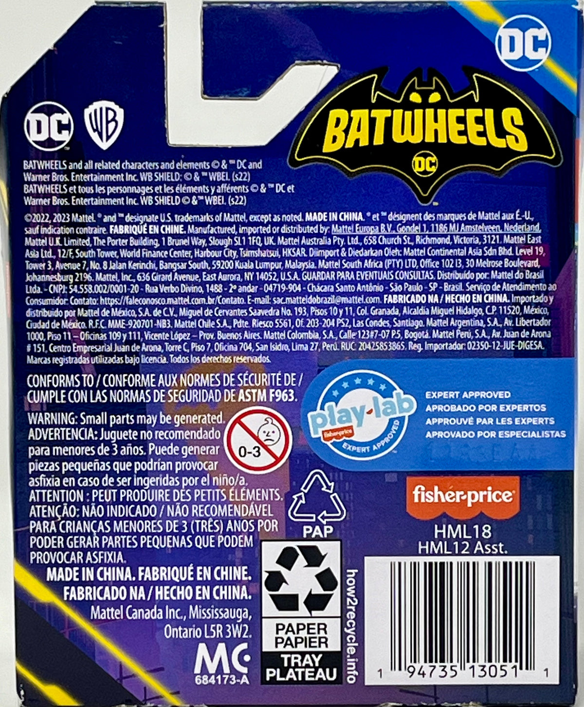 Fisher-Price DC Batwheels Buff The Bat-Truck Véhicule à l'échelle 1:55 Fisher-Price DC Batwheels Buff The Bat-Truck Véhicule à l'échelle 1:55