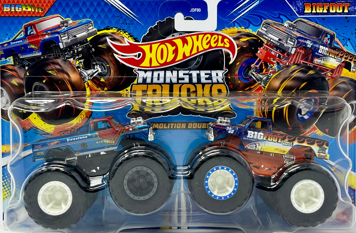 Hot Wheels Monster Trucks Demolition Doubles Big Bite Vs Bigfoot