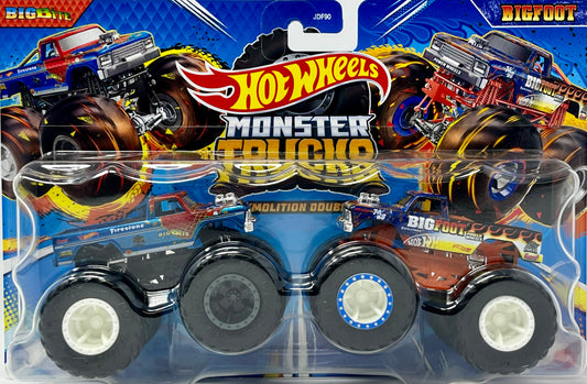 Hot Wheels Monster Trucks Demolition Doubles Big Bite Vs Bigfoot