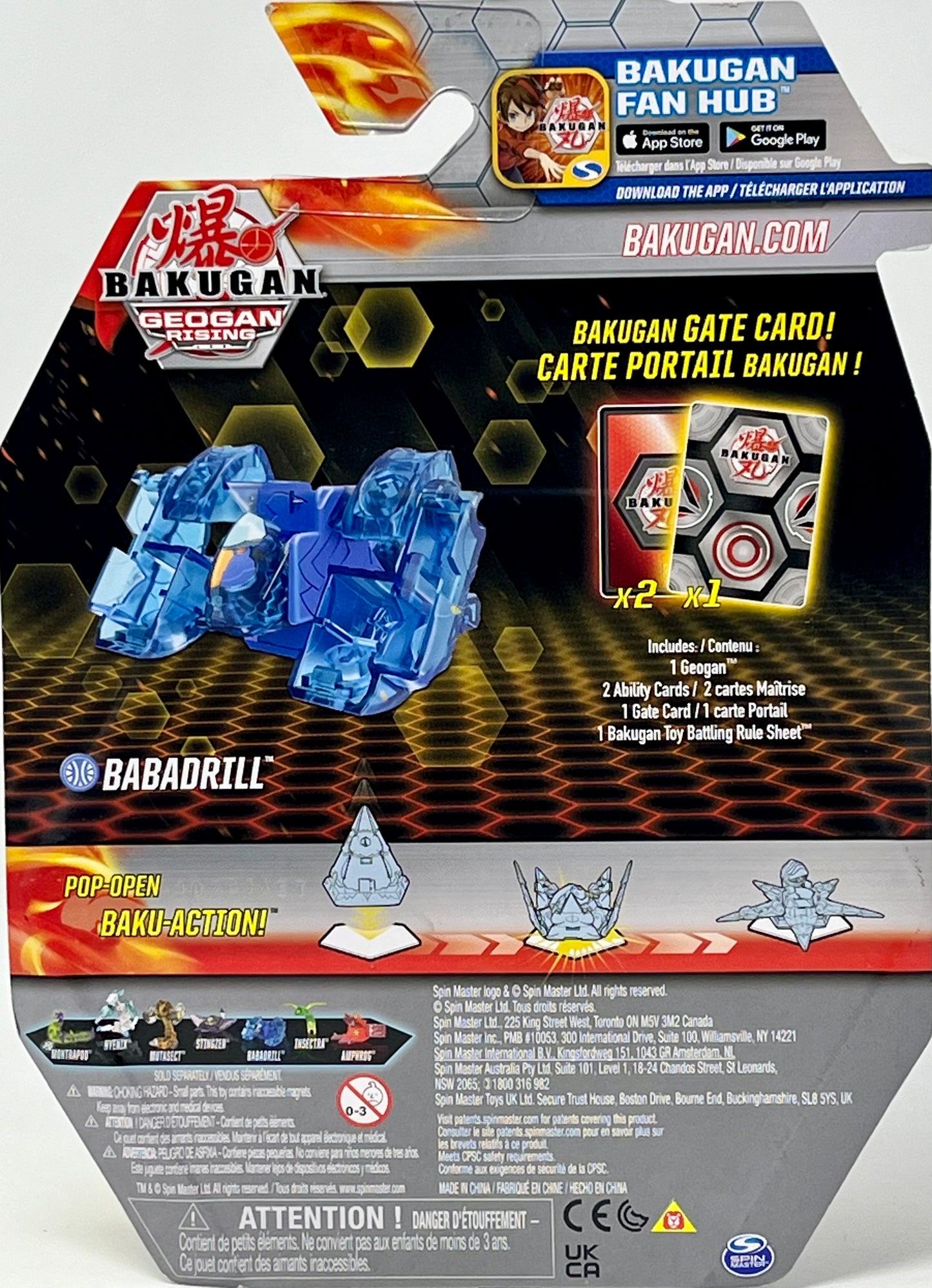 Bakugan Geogan Rising AQUOS BABADRILL Viloch Combiner