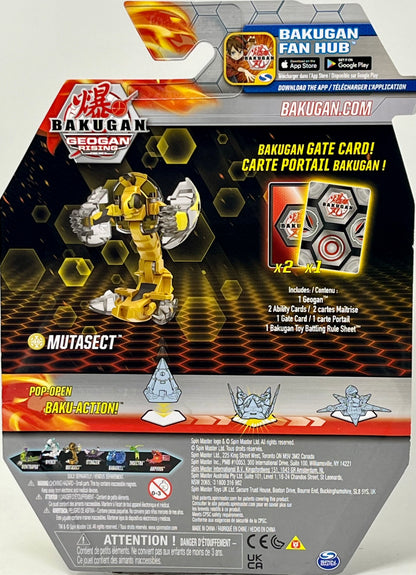 Bakugan Geogan Rising Mutasect 2 Ability and 1 Gate Card