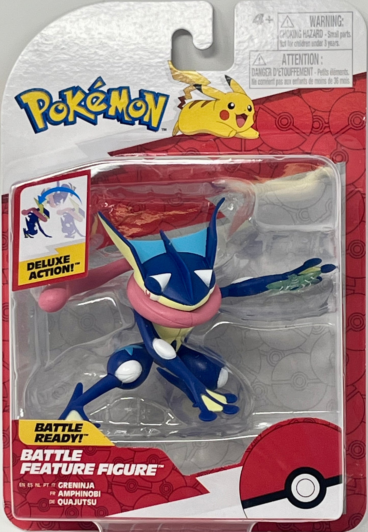 Pokemon Battle Ready Greninja Deluxe Action Figure Nintendo Jazwares