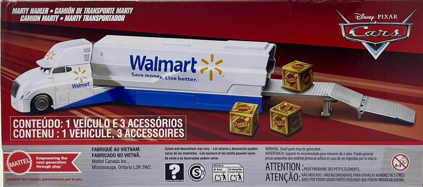 2021 Mattel Disney Pixar Cars MARTY Walmart Hauler