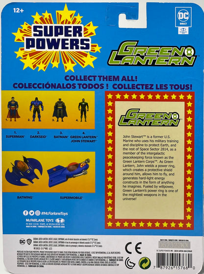 DC Super Powers Green Lantern John Stewart Action Figure Retro McFarlane