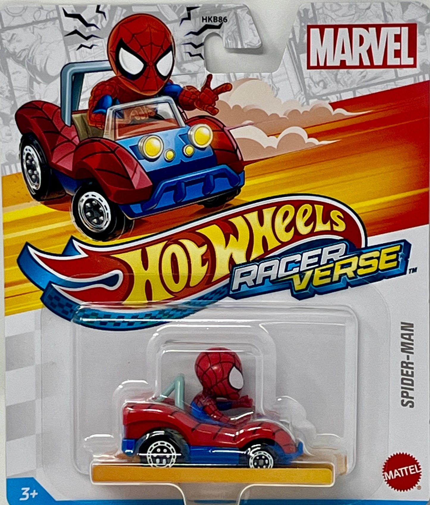 Hot Wheels Marvel Racer Verse Die Cast Spider-man