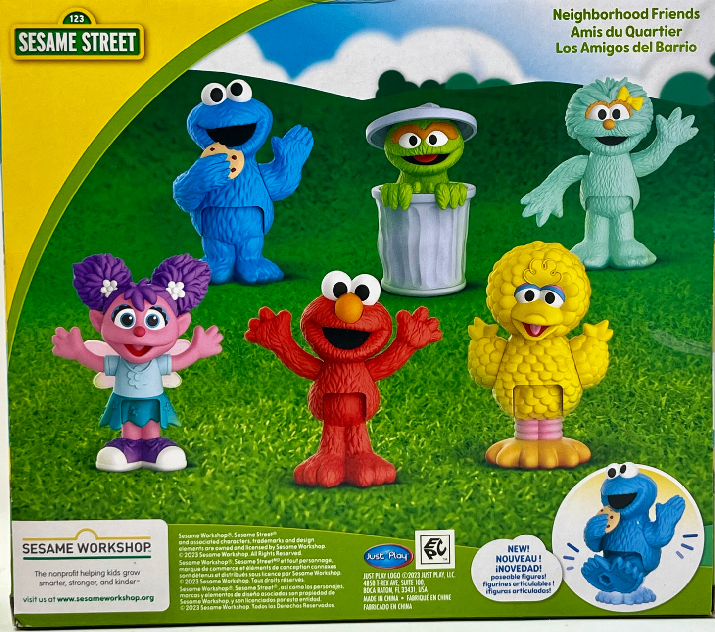 Sesame Street 6-Piece New Neighborhood Friends Poseable Figures