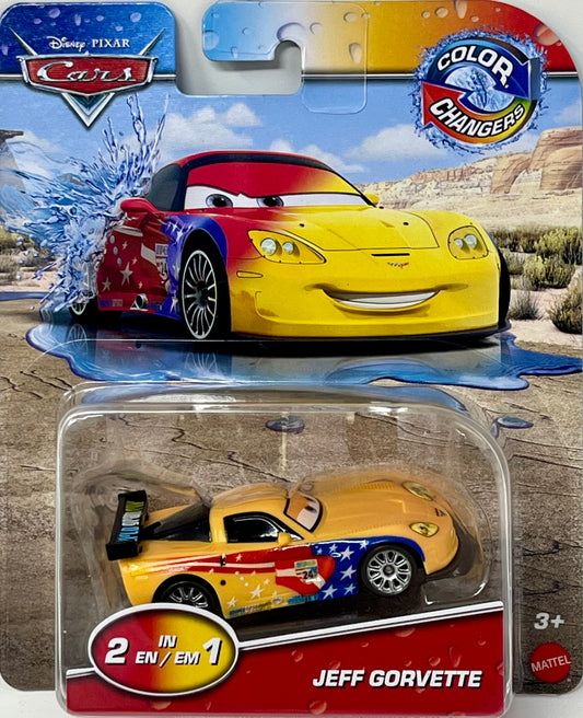 Disney Pixar Cars Jeff Gorvette Color Changers