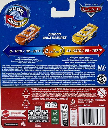 Disney Pixar Cars Color Changers Dinoco Cruz Ramirez