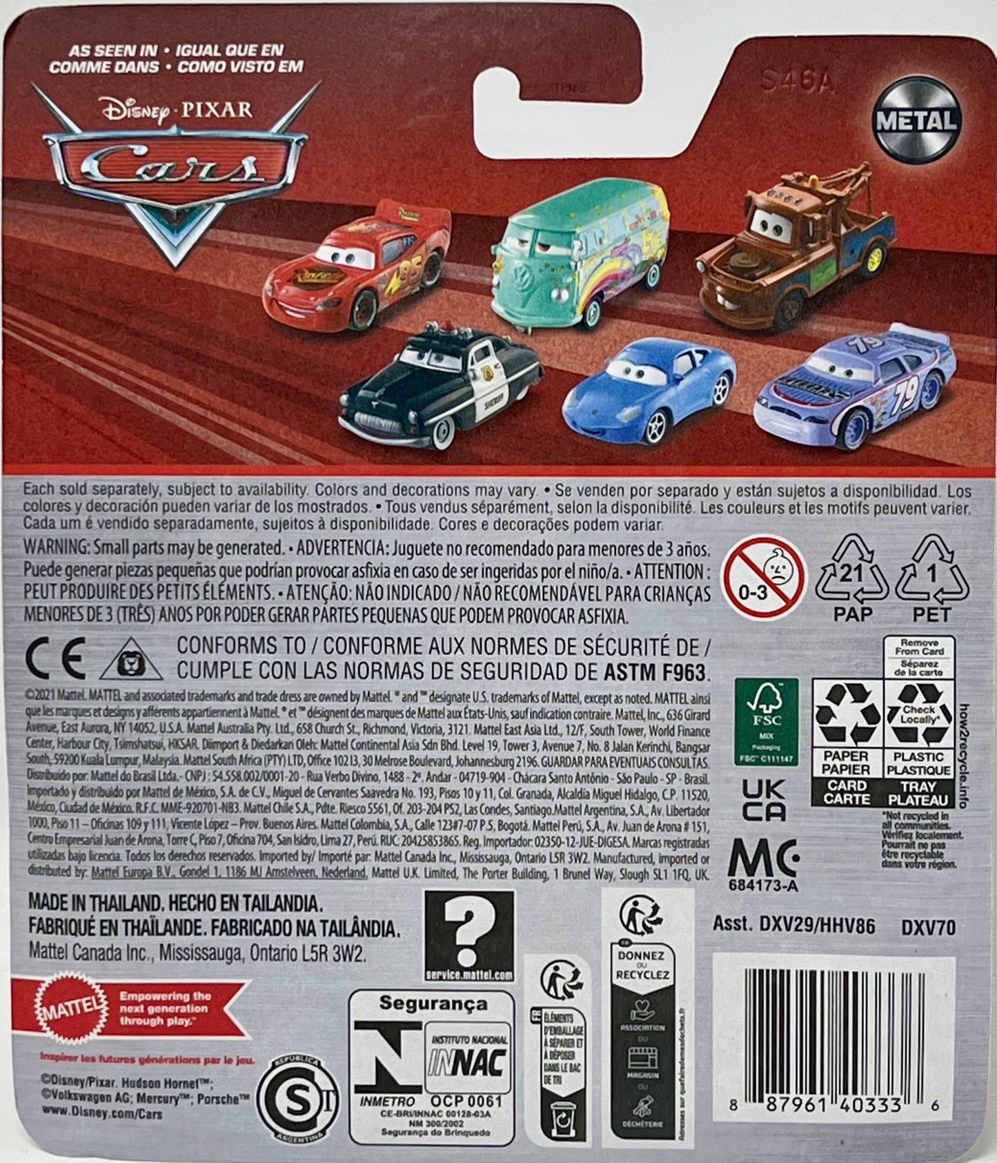 Disney Pixar Cars 3 Dirt Track Fabulous Hudson Hornet Metal Series