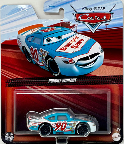 Disney Pixar Cars  Ponchy Wipeout # 90 Bumper Save