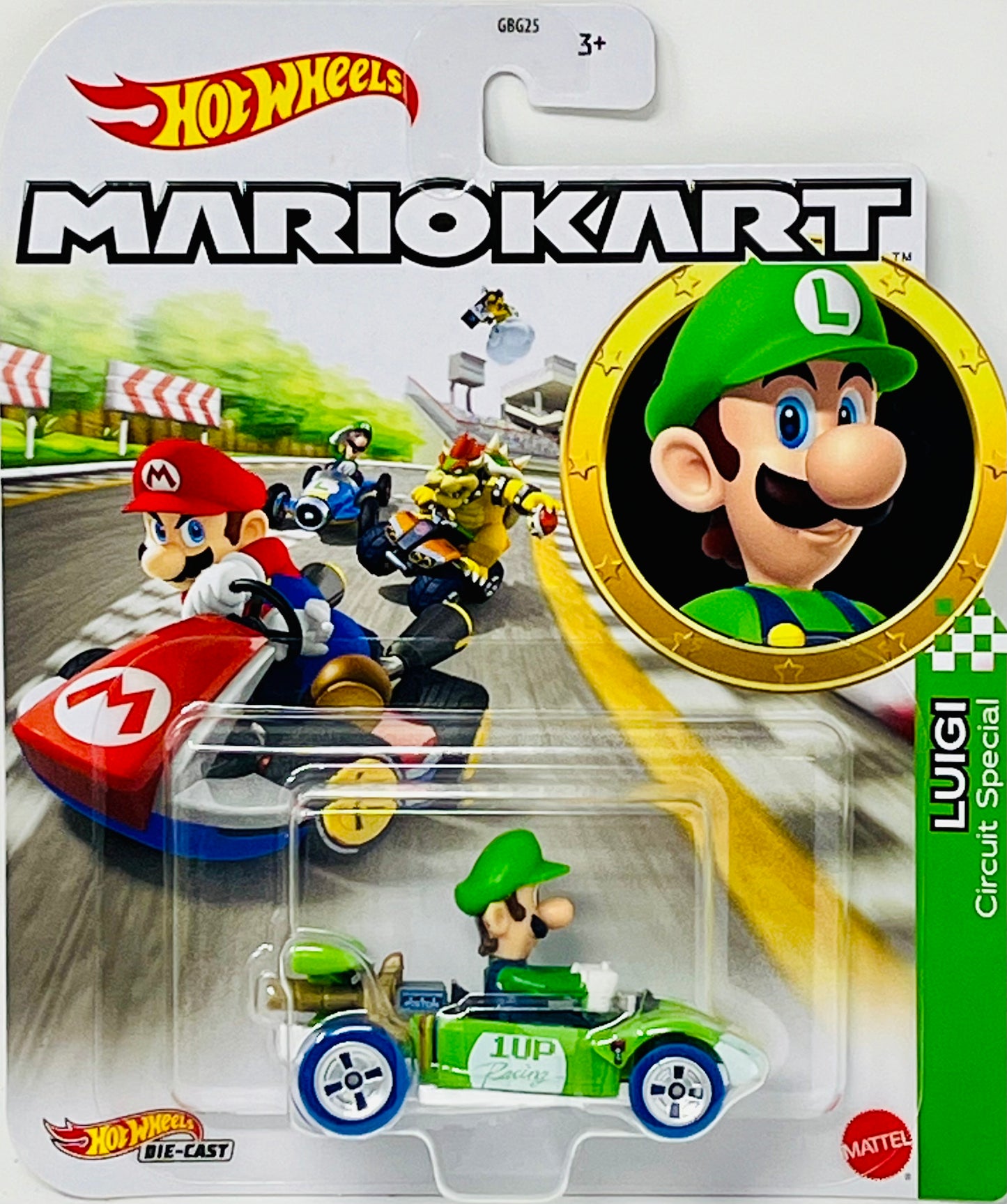 Hot Wheels Mario Kart LUIGI Circuit Special 1:64