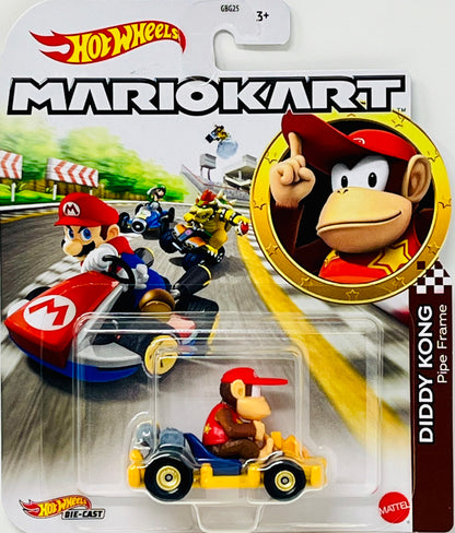 Hot Wheels Mario Kart Diddy Kong Pipe Frame Kart