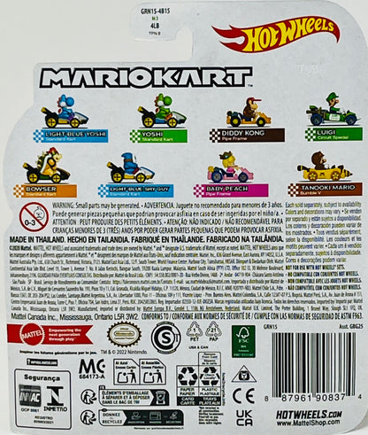 Hot Wheels Mario Kart Diddy Kong Pipe Frame Kart