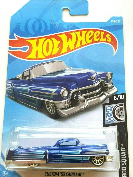 DieCast Hot Wheels Custom '53 Cadillacs - Rod Squad 6/10 [Blue] 106/250