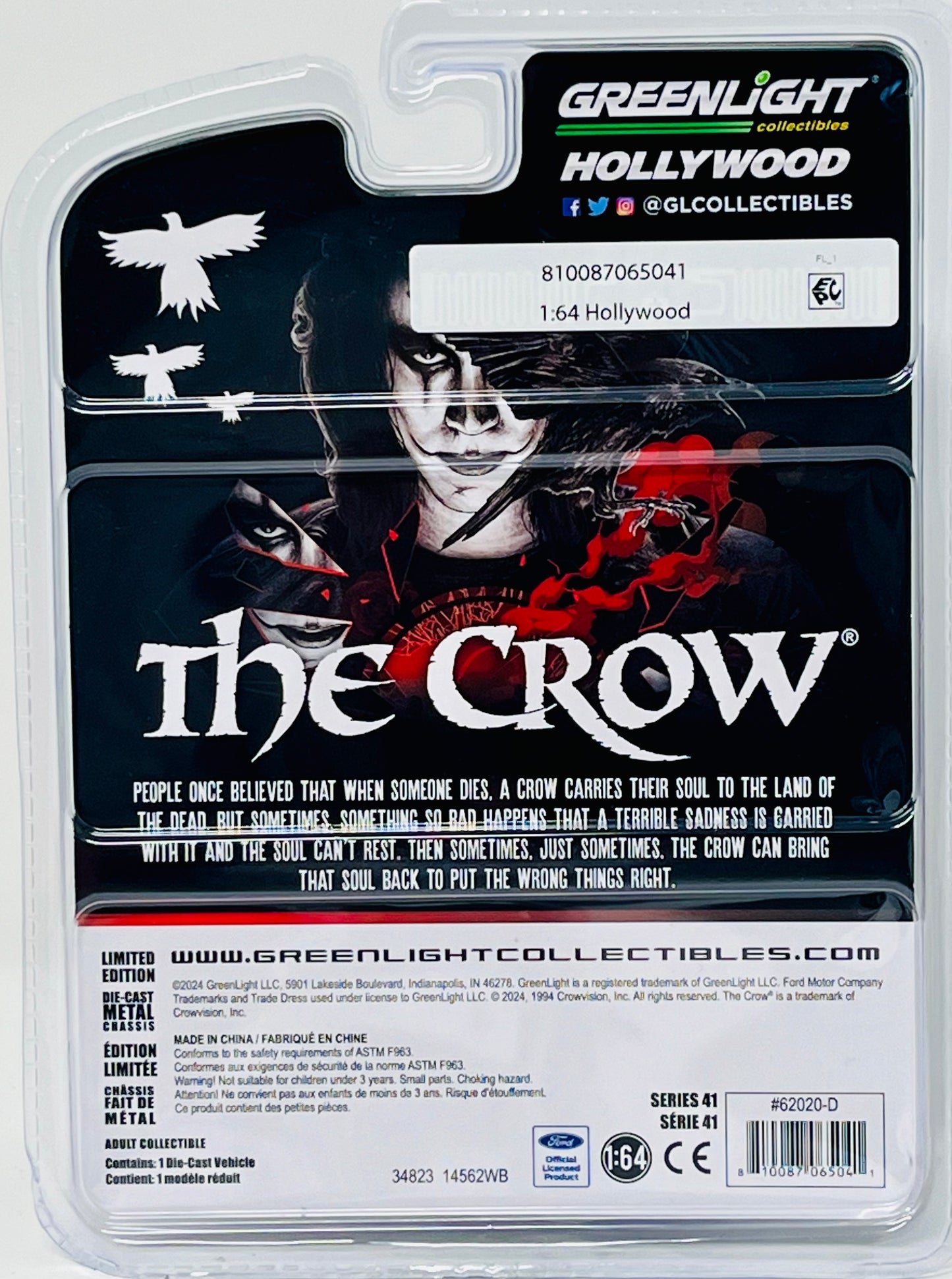 Greenlight Hollywood Ford Thunderbird 1973 The Crow Limited Edition Series 41