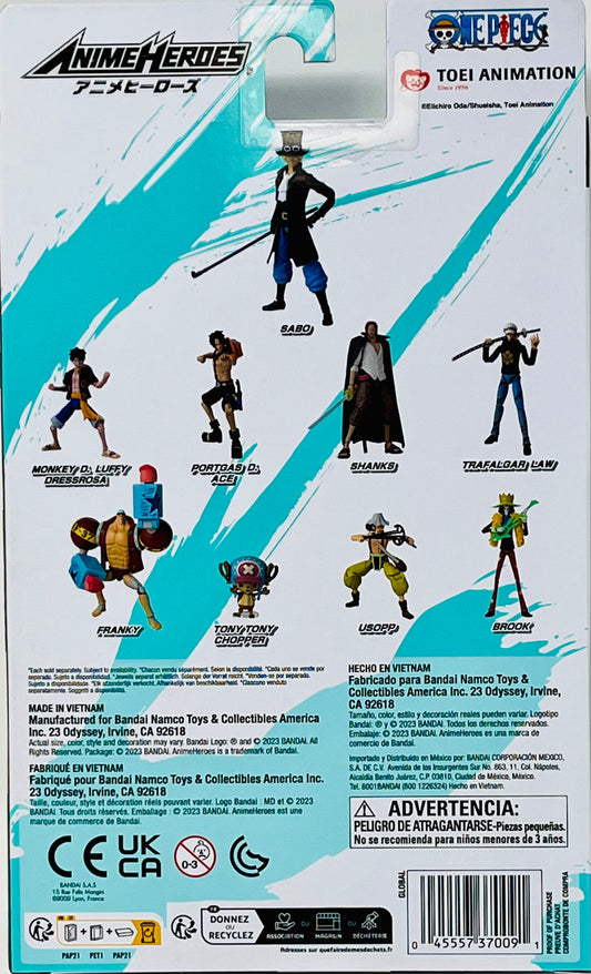 Anime Heroes One Piece Sabo Action Figure Bandai