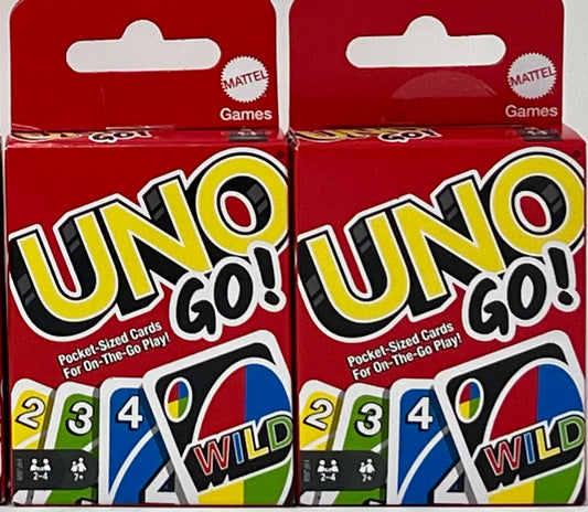 UNO Go Mini Card Game 3” 2 Pack