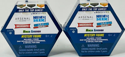 Roblox DevSeries Blind Mystery Figure Series 1 with Virtual Item Code: 2 Pack