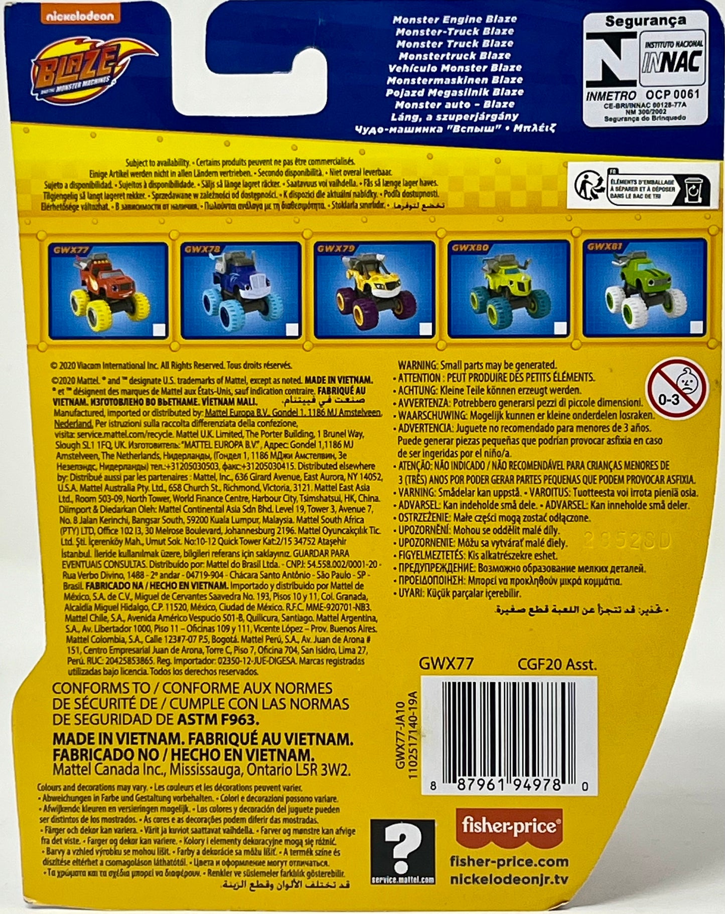 Blaze And The Monster Machines - Monster Engine Blaze New Die Cast Nickelodeon